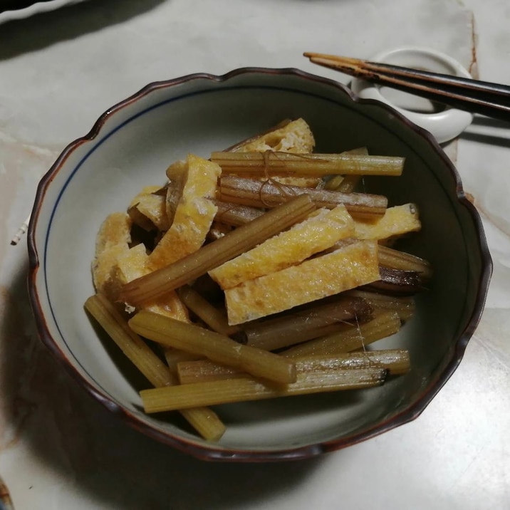 ふきと油揚げの炒め煮